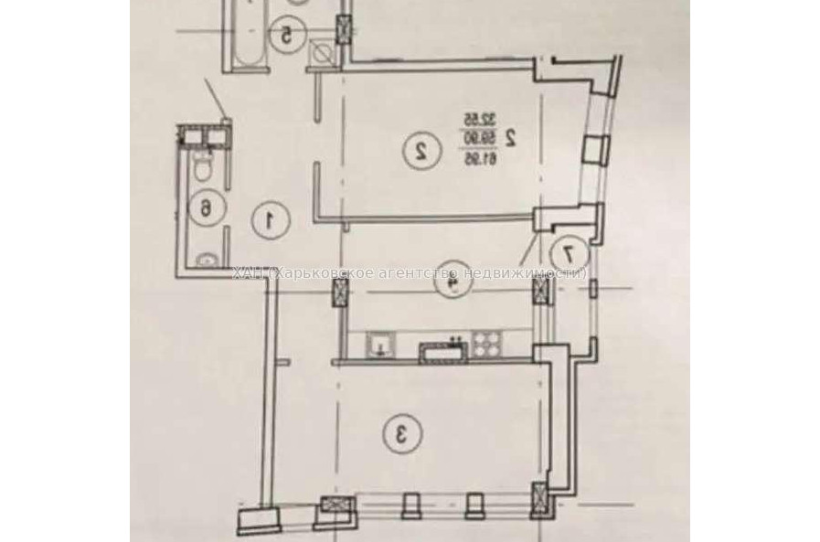 Продам квартиру, Гвардейцев Широнинцев ул. , 2 кім., 63 м², без внутренних работ 
