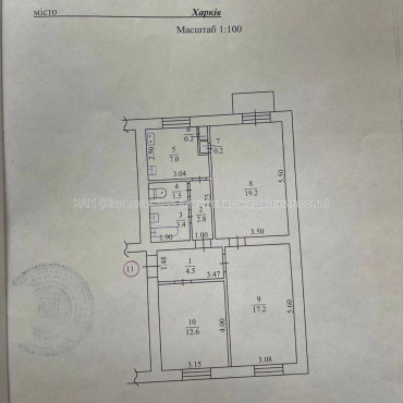 Продам квартиру, Полтавский Шлях ул. , 3 кім., 70 м², советский ремонт 