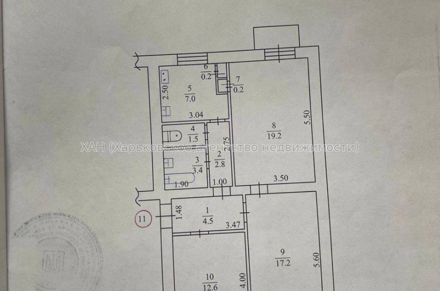 Продам квартиру, Полтавский Шлях ул. , 3 кім., 70 м², советский ремонт 