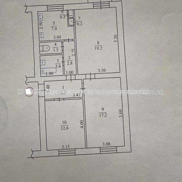 Продам квартиру, Полтавский Шлях ул. , 3  ком., 70 м², советский ремонт 