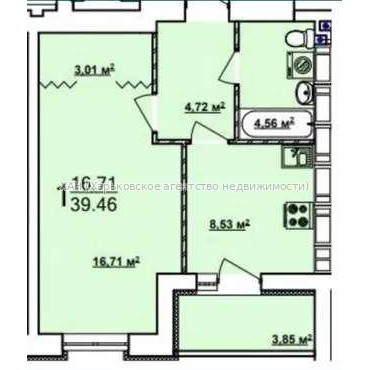 Продам квартиру, Мира ул. , 1  ком., 39.45 м², без внутренних работ 