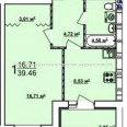 Продам квартиру, Мира ул. , 1 кім., 39.45 м², без внутренних работ 