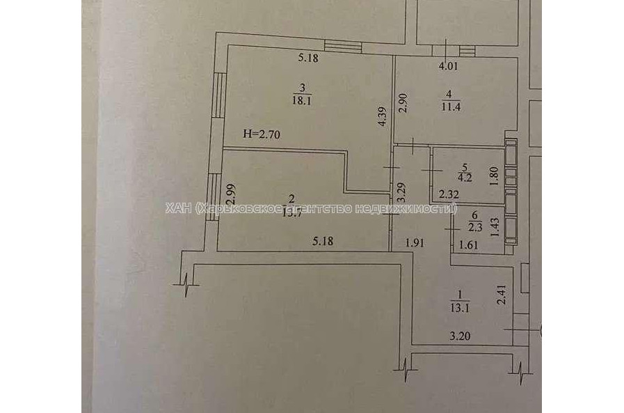 Продам квартиру, Победы просп. , 2 кім., 64 м², без ремонта 
