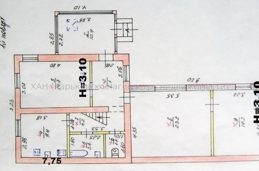 Продам дом, Аравийский пер. , 102 м², 9 сот., косметический ремонт 