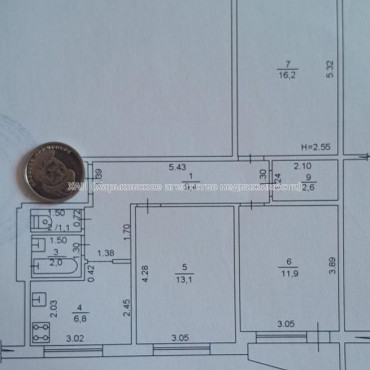 Продам квартиру, Аэрокосмический пр. , 3 кім., 62 м², косметический ремонт 