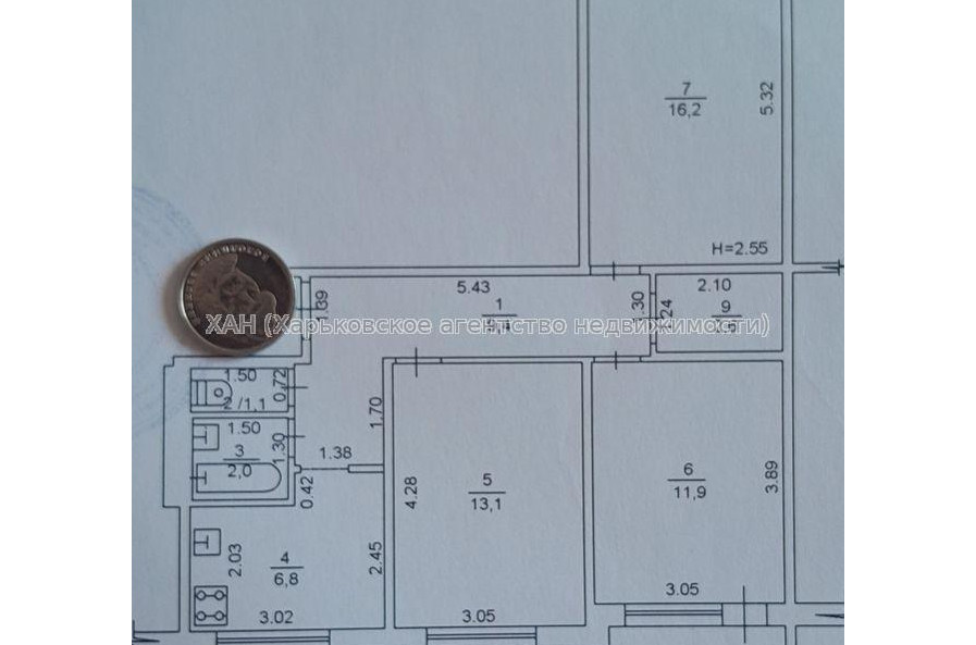 Продам квартиру, Аэрокосмический пр. , 3  ком., 62 м², косметический ремонт 