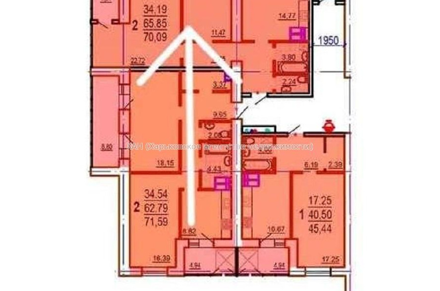 Продам квартиру, Шекспира пер. , 2  ком., 70 м², без внутренних работ 