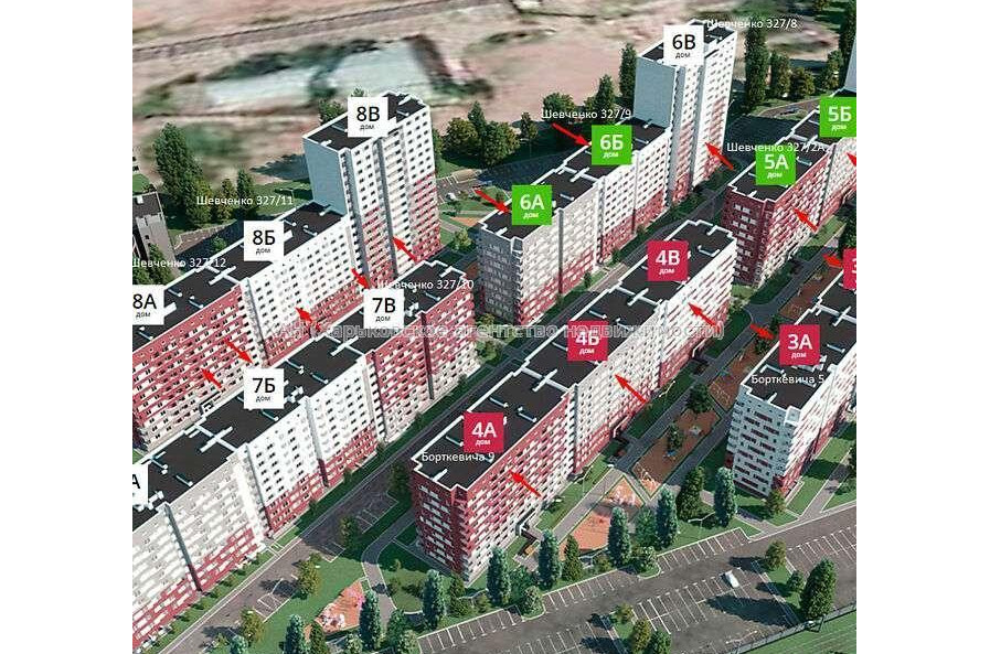 Продам квартиру, Шевченко ул. , 1  ком., 38 м², без внутренних работ 