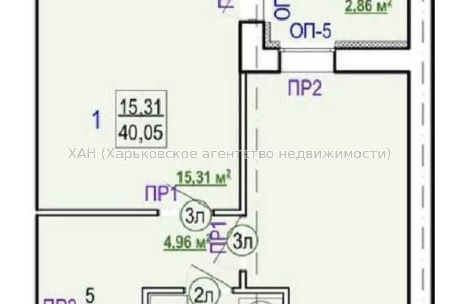 Продам квартиру, Шевченко ул. , 1  ком., 40 м², без внутренних работ 