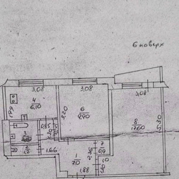 Продам квартиру, Победы просп. , 2  ком., 48 м², без ремонта 