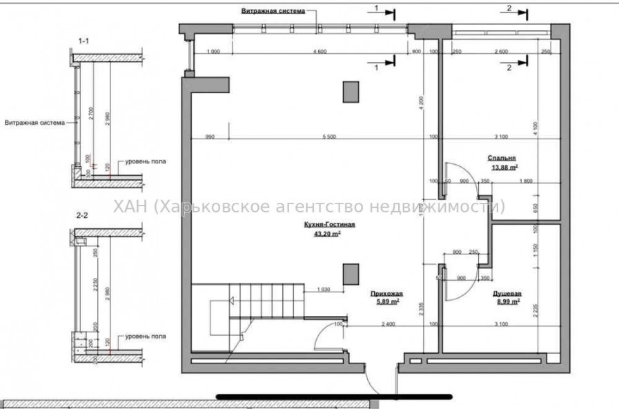 Продам квартиру, Клочковская ул. , 4  ком., 138 м², без внутренних работ 