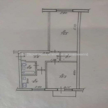 Продам квартиру, Деревянко ул. , 2  ком., 45 м², капитальный ремонт 