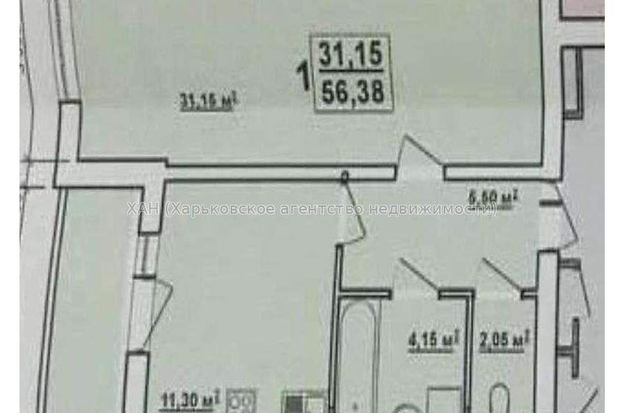 Продам квартиру, Домостроительная ул. , 1 кім., 55 м², без ремонта 
