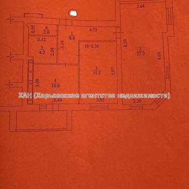 Продам квартиру, Заливная ул. , 2  ком., 70 м², частичный ремонт 