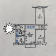 Продам квартиру, Каденюка ул. , 3 кім., 58 м², косметический ремонт 