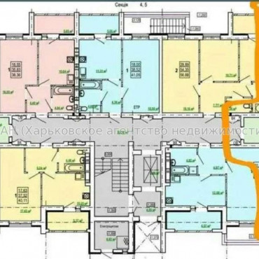 Продам квартиру, Победы просп. , 1 кім., 54 м², без внутренних работ 