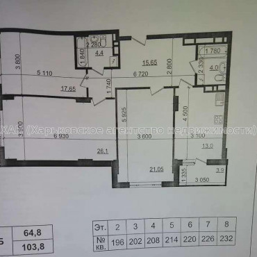 Продам квартиру, Льва Ландау просп. , 3 кім., 103 м², без внутренних работ 