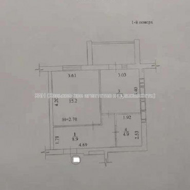 Продам квартиру, Полтавский Шлях ул. , 1 кім., 41 м², без внутренних работ 