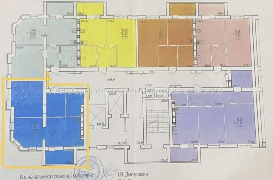 Продам квартиру, Лисаветинская ул. , 2 кім., 56 м², без внутренних работ 