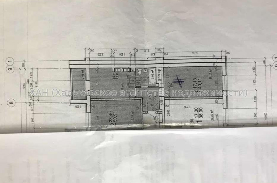 Продам квартиру, Мира ул. , 1 кім., 41 м², без внутренних работ 