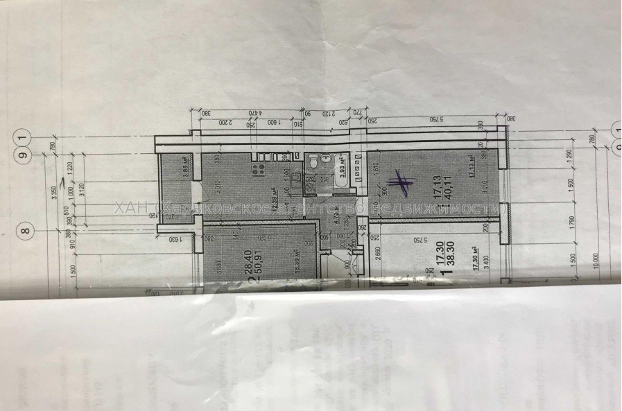 Продам квартиру, Мира ул. , 1  ком., 41 м², без внутренних работ 