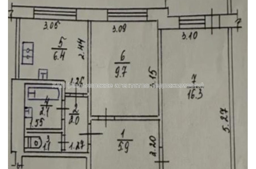 Продам квартиру, Индустриальный просп. , 2 кім., 50 м², косметический ремонт 