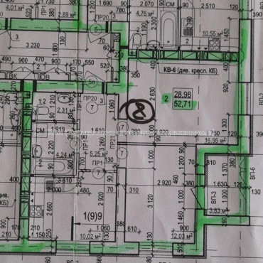 Продам квартиру, Полтавский Шлях ул. , 2  ком., 52 м², без внутренних работ 
