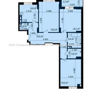 Продам квартиру, Героев Харькова просп. , 3 кім., 99 м², без внутренних работ 
