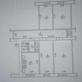 Продам квартиру, Василия Мельникова ул. , 2 кім., 46 м², косметический ремонт