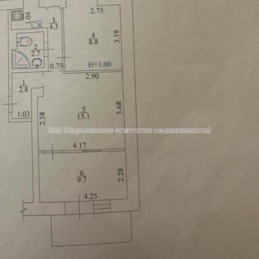 Продам квартиру, Данилевского ул. , 3 кім., 47 м², капитальный ремонт 