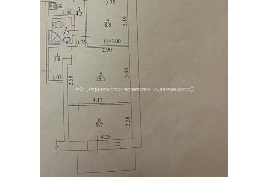 Продам квартиру, Данилевского ул. , 3 кім., 47 м², капитальный ремонт 