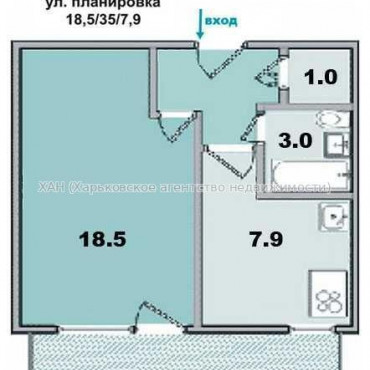 Продам квартиру, 92-й бригады ул. , 1 кім., 37 м², косметический ремонт 
