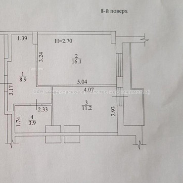Продам квартиру, Зерновая ул. , 1 кім., 42 м², без внутренних работ  - фото 3 Продам квартиру, Зерновая ул. , 1 кім., 42 м², без внутренних работ