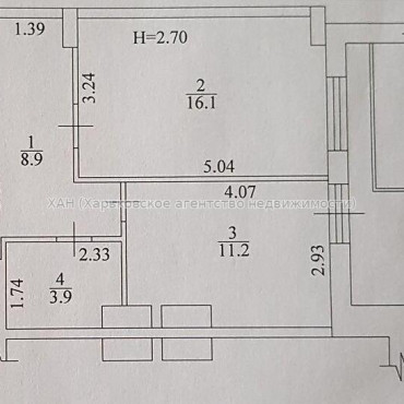 Продам квартиру, Зерновая ул. , 1 кім., 42 м², без внутренних работ  - фото 2 Продам квартиру, Зерновая ул. , 1 кім., 42 м², без внутренних работ