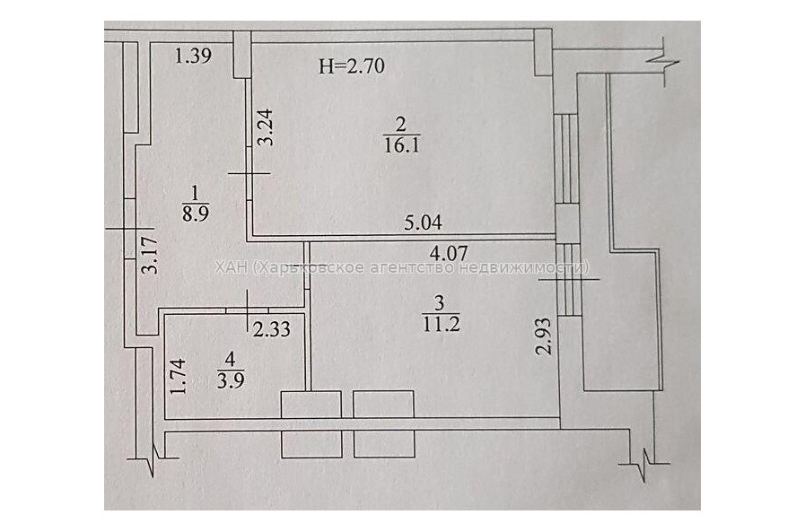 Продам квартиру, Зерновая ул. , 1 кім., 42 м², без внутренних работ 