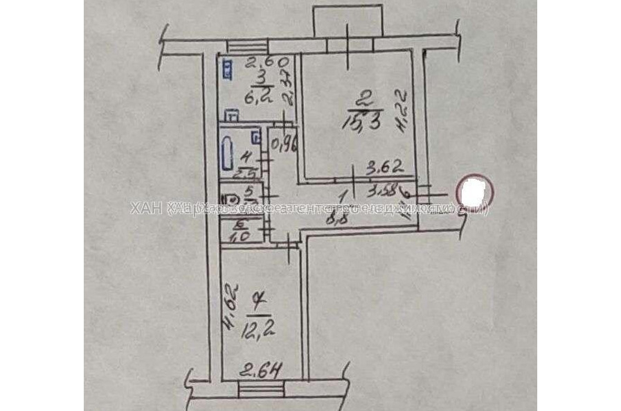 Продам квартиру, Олега Гуцоло пер. , 2 кім., 48 м², без ремонта 
