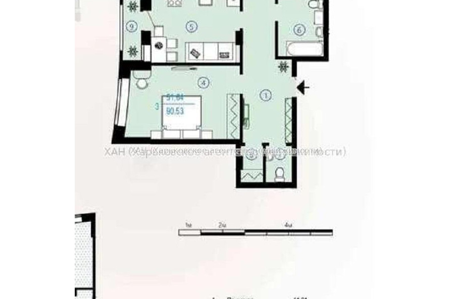 Продам квартиру, Гвардейцев Широнинцев ул. , 3 кім., 91 м², без ремонта 