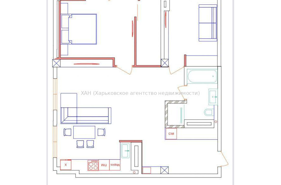 Продам квартиру, Академика Павлова ул. , 3 кім., 92 м², частичный ремонт 