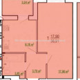 Продам квартиру, Шевченко ул. , 1 кім., 37 м², без внутренних работ 