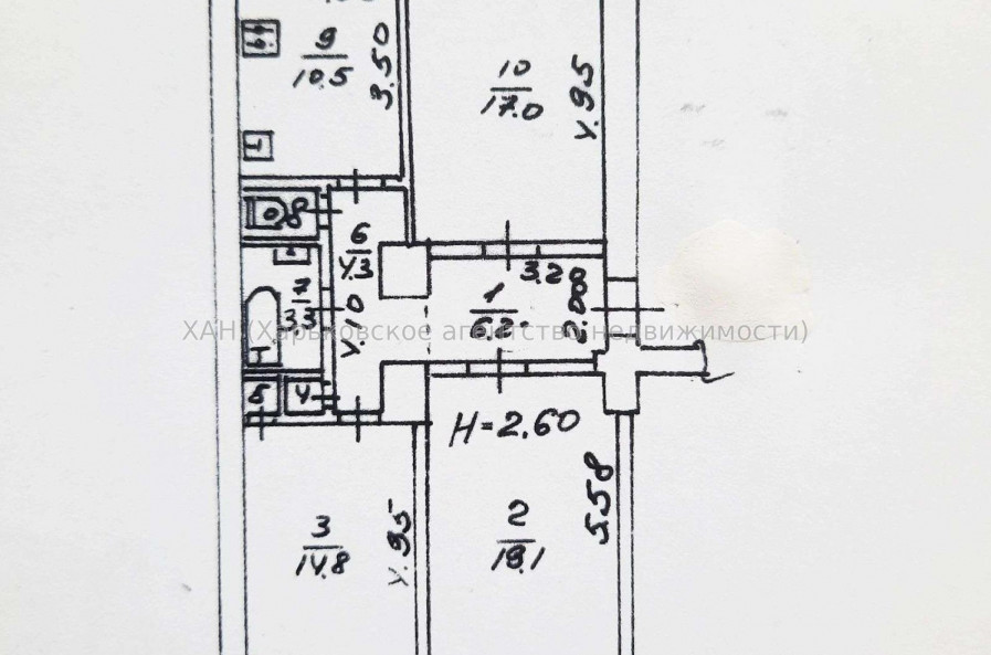 Продам квартиру, Костомаровская ул. , 3  ком., 77 м², без ремонта 