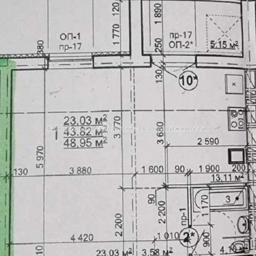 Продам квартиру, Героев Харькова просп. , 1 кім., 49 м², без внутренних работ 