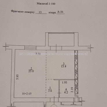Продам квартиру, Героев Харькова просп. , 1 кім., 49 м², без внутренних работ 