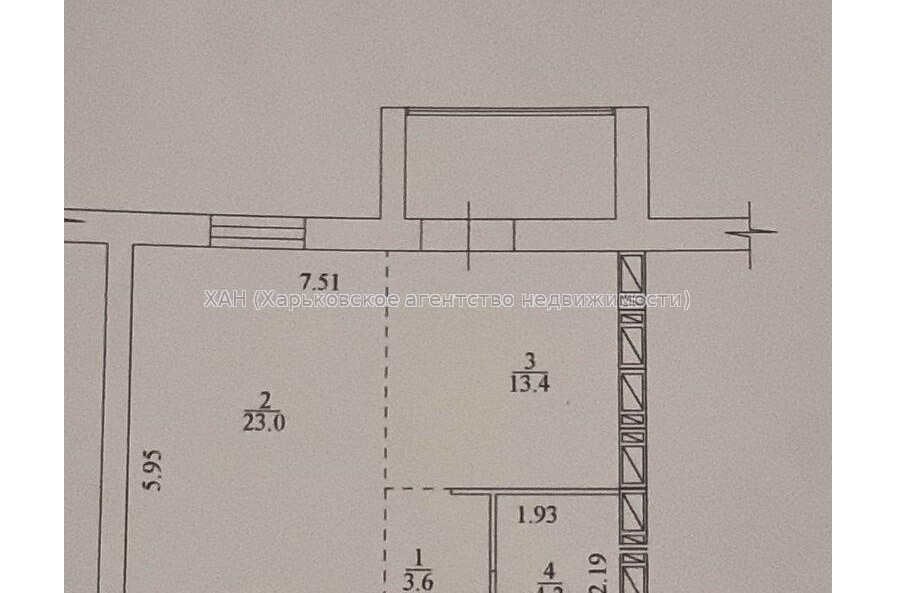Продам квартиру, Героев Харькова просп. , 1 кім., 49 м², без внутренних работ 