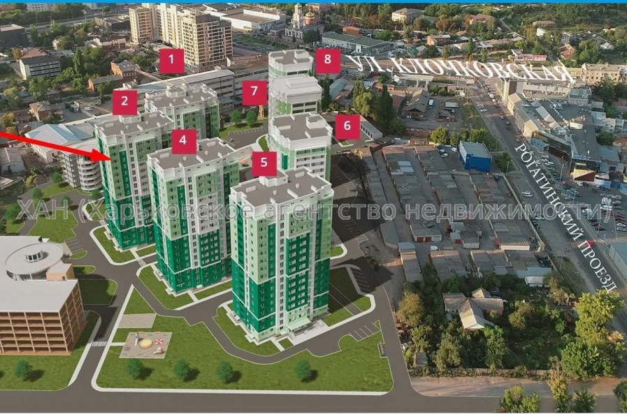Продам квартиру, Рогатинская Левада ул. , 1  ком., 47.20 м², без внутренних работ 