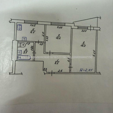 Продам квартиру, Непокоренных ул. , 2 кім., 44 м², косметический ремонт 