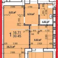 Продам квартиру, Мира ул. , 1 кім., 39 м², без внутренних работ 