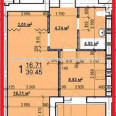 Продам квартиру, Мира ул. , 1  ком., 39 м², без внутренних работ 