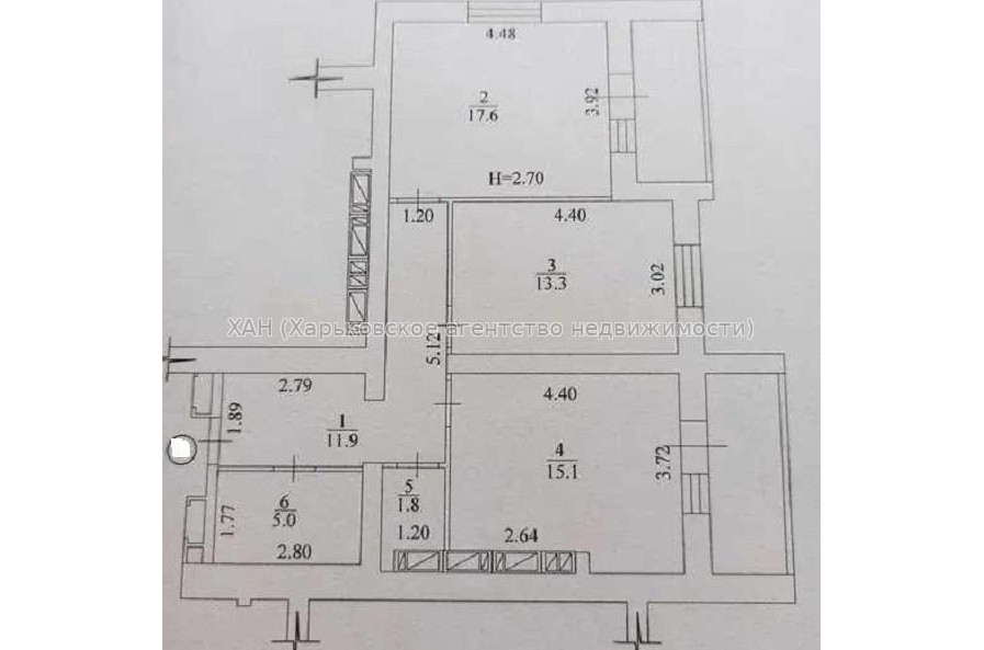 Продам квартиру, Рогатинская Левада ул. , 2 кім., 69 м², без внутренних работ 