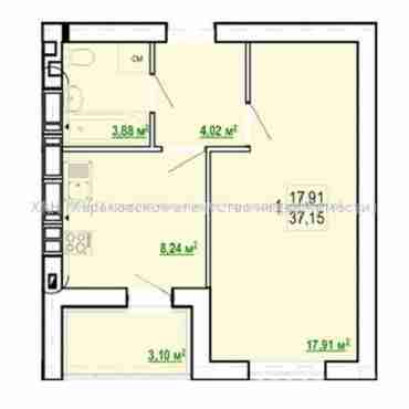 Продам квартиру, Шевченко ул. , 1  ком., 37 м², без ремонта 