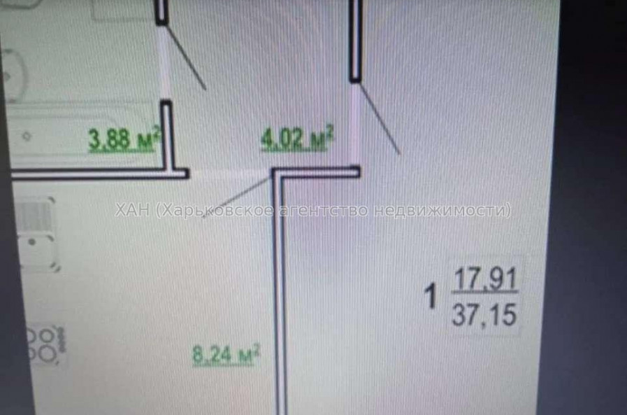 Продам квартиру, Шевченко ул. , 1  ком., 37 м², без ремонта 